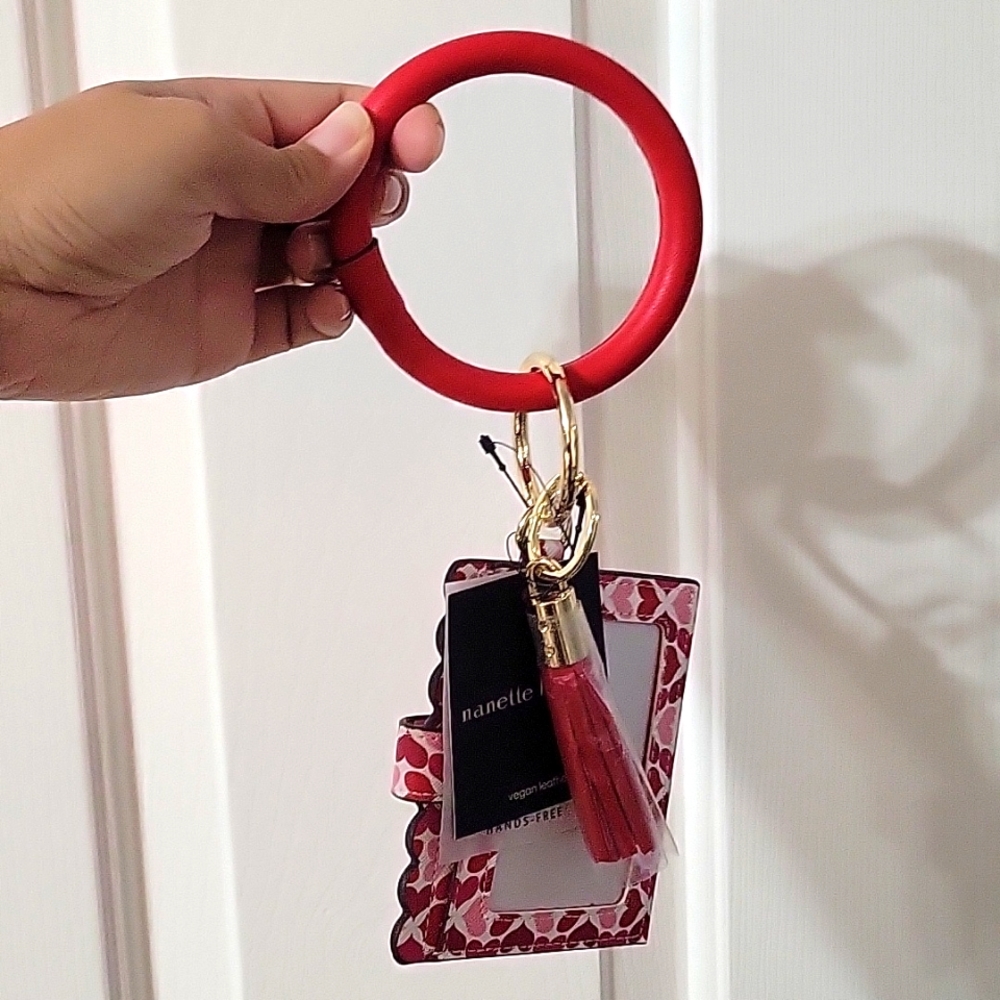 Nanette Lepore Heart Bracelet Ring Wallet Keys